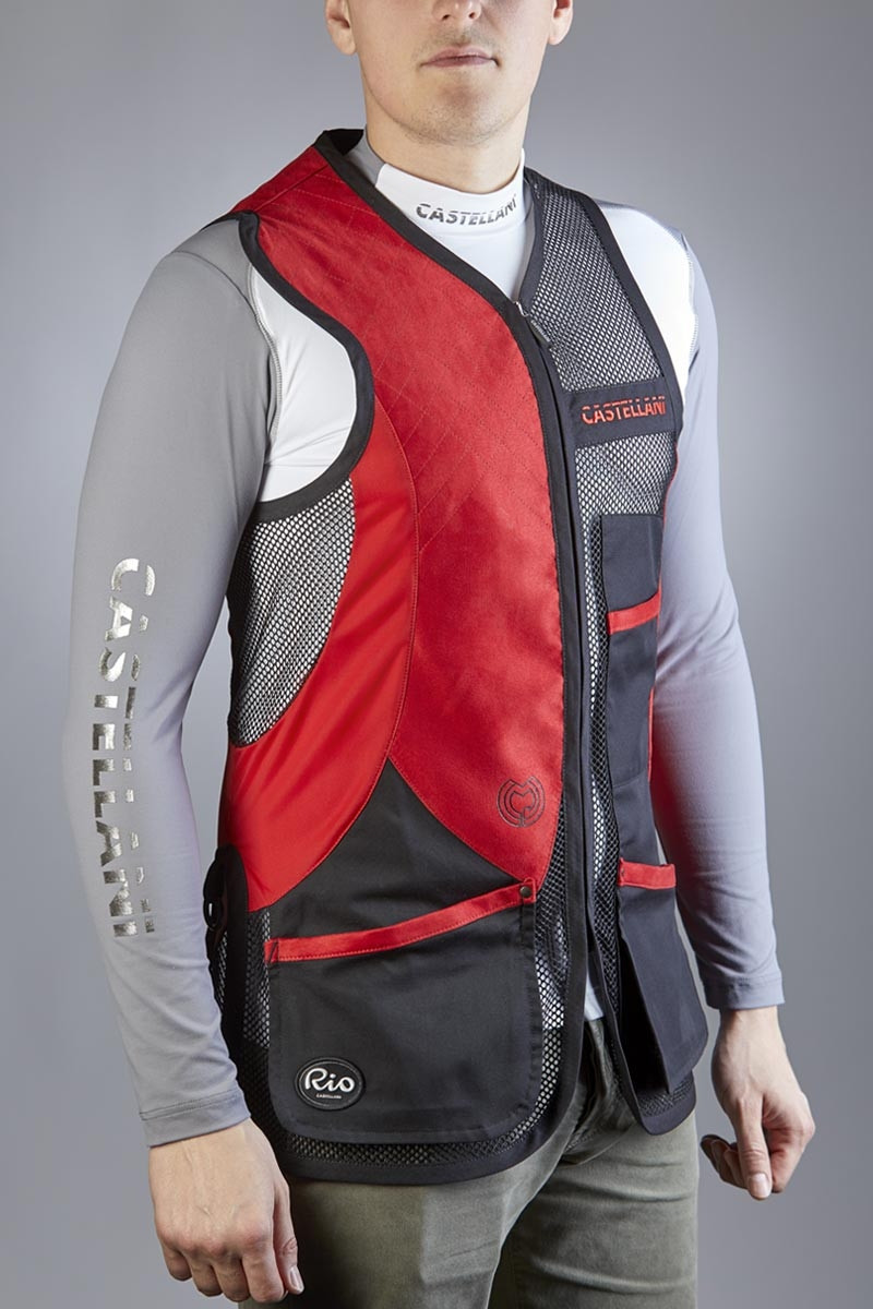 Colete Castellani Rio Juvenil - Preto / Vermelho