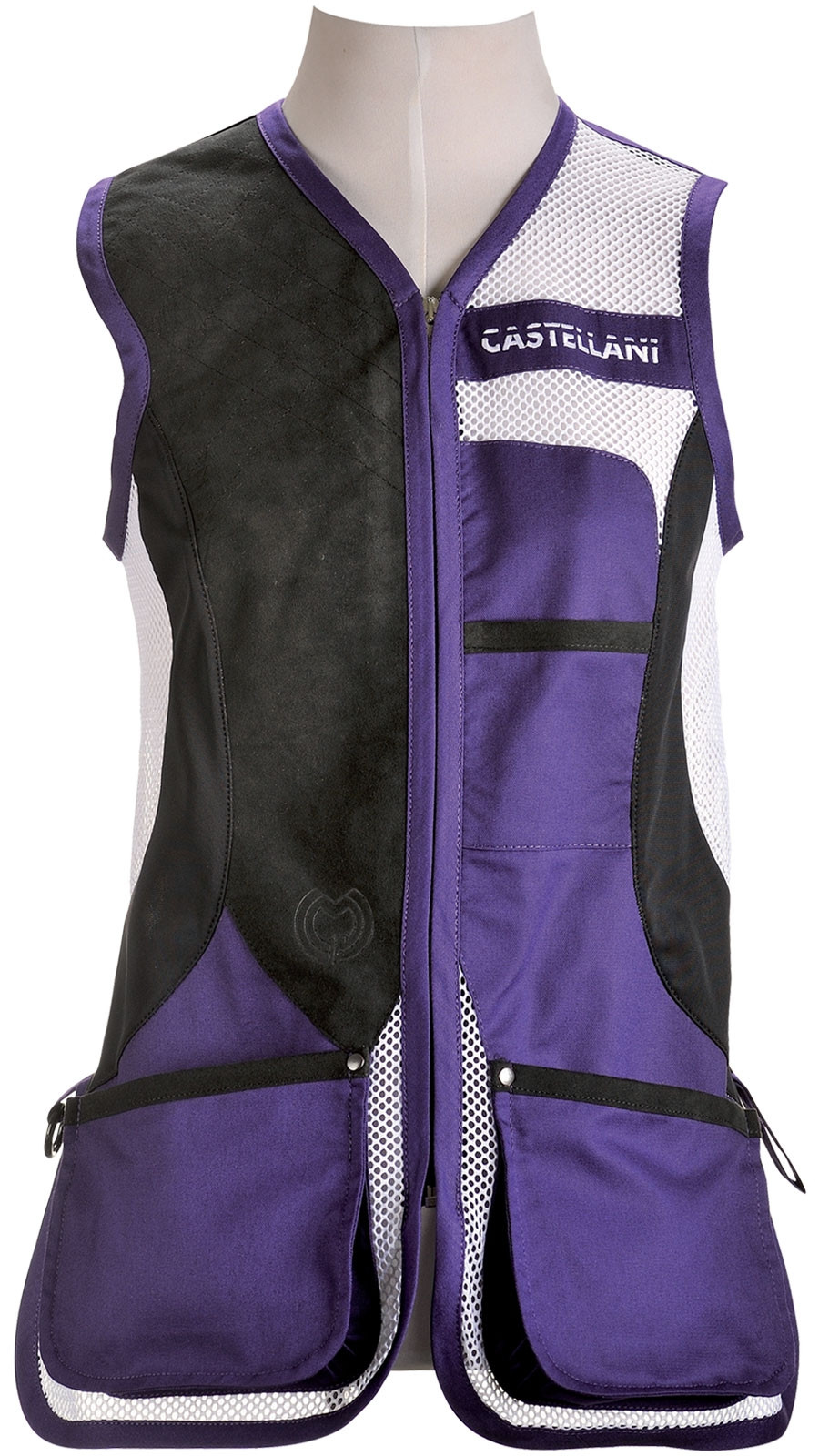 Colete Castellani Rio Feminino - Branco / Púrpura / Preto