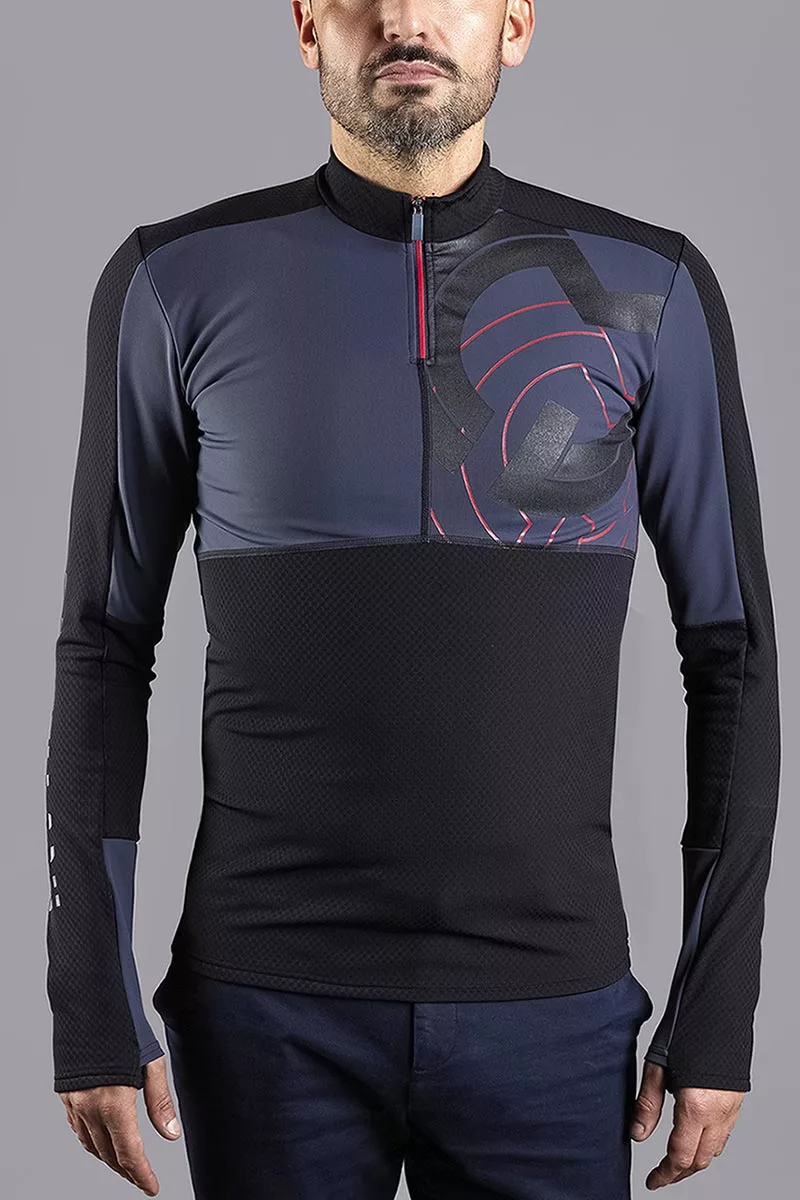 Malha Térmica Castellani Hydro Manga Longa Masculina - Preta