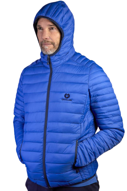 Jaqueta Puffer Masculina em Microfibra - Marca Castellani - Azul Royal