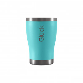 Copo Térmico sem Tampa - Modelo Tulipinha - Mint (Azul Turquesa) 354ml - Marca Glück