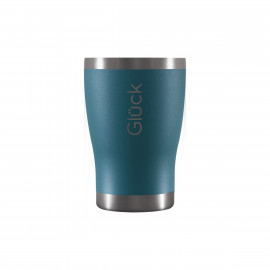 Copo Térmico sem Tampa - Modelo Tulipinha - Porsche Blue (Azul Aquamarine) 354ml - Marca Glück