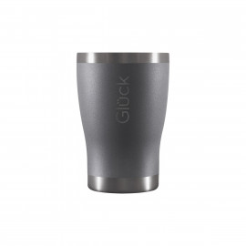 Copo Térmico sem Tampa - Modelo Tulipinha - Titanium (Cinza Titânio) 354ml - Marca Glück