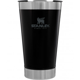 Copo Térmico de Cerveja com Tampa - Matte Black (Preto Fosco) 473ml - Marca Stanley