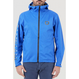 Jaqueta Impermeável Com Capuz - Tipo Capa de Chuva - Azul Royal