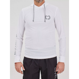 Moletom Com Capuz Micromesh Castellani - Branco