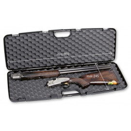 Estojo em Polipropileno para Espingarda Max. 86cm (1 Coronha + 1 Cano) - Preto - Universal (SEM DIVISÓRIAS) - Marca Negrini
