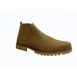 Botina Masculina Marca Valeiko - Nobuck Mostarda