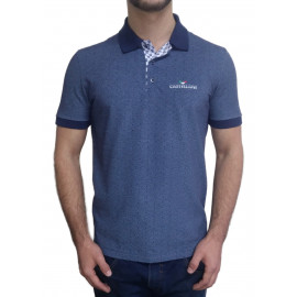 Camisa Pólo Casual Castellani - Azul Claro Mesclado