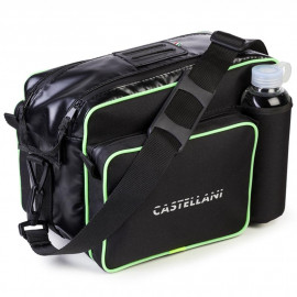 Bolsa Pequena WP Castellani - Preta com Debrum Verde