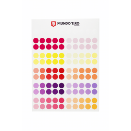 Cartela de Obreias Multicolor de 20mm - Marca Mundo Tiro