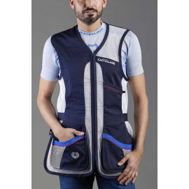 Colete Castellani Sporting Tech - Azul Marinho com Branco