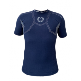 Malha Térmica Castellani Seamless PRO T-Shirt Manga Curta - Azul Marinho