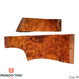 Madeira Burl p/ Coronha e Telha em Imbuia - Marca Mundo Tiro