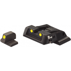 Alça + Massa de Mira para Pistola Smith&Wesson - Modelo Yellow Luminova - Marca LPA