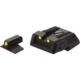 Alça + Massa de Mira para Pistola Colt XSE Novak - Modelo Yellow Luminova - Marca LPA