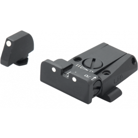 Alça + Massa de Mira para Pistola Glock - Modelo 3 Dot System - Marca LPA