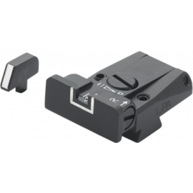 Alça + Massa de Mira para Pistola Colt - Modelo White Outline - Marca LPA
