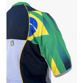 Colete Castellani TK PRO Patriota Feminino - Azul Marinho com Branco